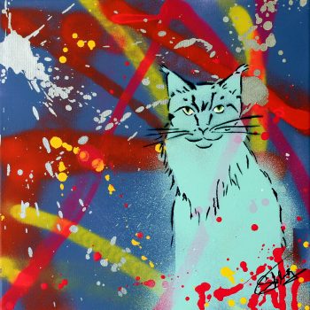 graffiti cat